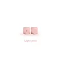 Accessoire de dentition DIY avec perles de silicone facettées rose clair de 14mm - 14mm / Rose Clair