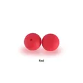 Cuentas de silicona roja de 12mm para manualidades de cadenas para chupetes - Cuentas redondas / Rojo