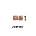 DIY wooden 12mm octagonal geometric teething beads for pacifier clips and necklaces - 12mm