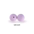 Cuentas redondas de silicona de 12 mm color lila para mordedores infantiles - Cuentas redondas / Violeta Claro