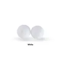 Cuentas de silicona blancas 12mm para DIY chupeteros y mordedores para bebés - Cuentas redondas / Blanco