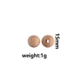 15mm natural beech wood round bead with smooth grain for DIY teething jewelry - Beech Wood Bead 15mm