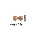 Single 12mm beech wood bead for DIY teething toys and necklaces, 0.7g weight - Beech Wood Bead 12mm