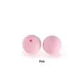 Cuentas de silicona rosa 12mm para chupeteros DIY y accesorios de dentición - Cuentas redondas / Rosa