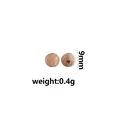 9mm natural beech wood beads with visible grain for DIY jewelry and pacifier chains - Beech Wood Bead 9mm
