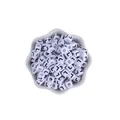 White cube acrylic letter L beads with black print for DIY pacifier clips and bracelets - Letter L