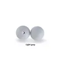 Cuentas de silicona gris claro de 12mm para chupeteros y joyería artesanal DIY - Cuentas redondas / Gris claro