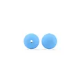 Cuentas de silicona azul cielo de 12mm para chupeteros DIY y accesorios de dentición - Cuentas redondas / Azul Cielo
