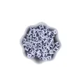 7mm white acrylic cube bead with black letter X for custom DIY jewelry making - Letter X
