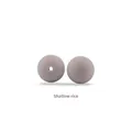 Cuentas de silicona de 12mm en color beige arroz claro para chupeteros DIY - Cuentas redondas / Topiario