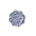 White cube bead with black letter Y for DIY personalized jewelry making - Letter Y
