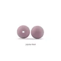 Cuentas de silicona de 12mm rojo azufaifa para chupeteros DIY y joyería de bebé - Cuentas redondas / Rosa Palo