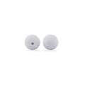 Cuentas de silicona blanca de 12mm para pulseras de dentición y chupeteros DIY - Cuentas redondas / Gris humo