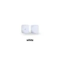 White 17mm octagonal silicone beads for DIY baby teething pacifier clips and jewelry - 1.7cm / White