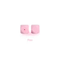 17mm pink octagonal silicone beads with geometric facets for DIY baby teething jewelry - 1.7cm / Pink