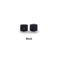 DIY 17mm black octagonal silicone beads for baby teether bracelets and necklaces - 1.7cm / Black