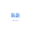 Baby blue 17mm octagonal silicone beads for DIY teething jewelry and pacifier clips - 1.7cm / Light Blue