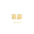 Light yellow 17mm octagonal silicone bead for DIY baby teething pacifier clips - 1.7cm / Light Yellow