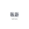 Light gray 17mm octagonal silicone teething beads for DIY pacifier chains - 1.7cm / Light Gray
