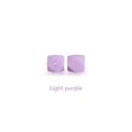 Light purple 17mm octagonal silicone beads for DIY baby teething pacifier clips - 1.7cm / Light Purple