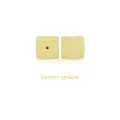 Lemon yellow 17mm octagonal silicone beads for DIY baby pacifier chains and teethers - 1.7cm / Lemon Yellow