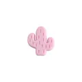 Massaggiagengive in silicone a forma di cactus rosa chiaro per catenelle e collane DIY - Rosa