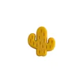 Accessorio per dentizione in silicone a cactus giallo zenzero con rilievo per il fai-da-te - Giallo zenzero