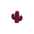 Perla cactus in silicone viola scuro per catenelle portaciuccio fai da te - Borgogna