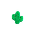 Accessorio in silicone a forma di cactus verde per catenelle e gioielli per neonati - verde scuro