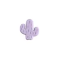Perla massaggiagengive a cactus in silicone lilla per collane neonato e gioielli - Viola