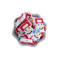 DIY silicone snowman and sock beads for baby pacifier clips in a white bowl - Christmas Snowman Sock