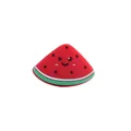 Cartoon Wassermelone Silikon Beißring Perle mit Gesicht für DIY Baby Schnullerketten - Wassermelone Rot
