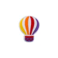 Bunter Heißluftballon-Schuhanhänger in Gelb und Orange für Clogs und Sandalen - Rot