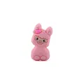 Pink cartoon alpaca silicone bead for DIY baby pacifier clips and teething bracelets - Deep Pink