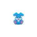 Blue cartoon rabbit silicone bead accessory for DIY baby pacifier clips and teethers - Blue