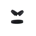 Matte black plastic breakaway clasp for DIY necklaces and craft lanyards - Black