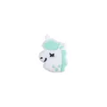 Unicorn silicone charm with mint green mane and stars for DIY pacifier clips - Unicorn / Green
