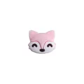 Perle de renard rose en silicone pour bricolage attache-tétine et anneau de dentition - Renard / Rose