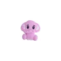 Pink elephant silicone teething bead for DIY baby pacifier clips and accessories - Purple Elephant