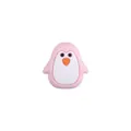 Perle de manchot rose en silicone pour bricolage de chaînes de tétines bébé - Manchot / Rose