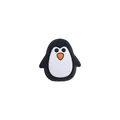 Perle de dentition pingouin en silicone noir et blanc pour attache-tétine bébé - Manchot / Noir