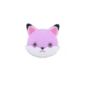 Light purple silicone fox bead for DIY baby teething pacifier chains and accessories - Purple Cat
