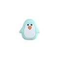 Perle de pingouin en silicone vert menthe pour attache-tétine et anneau de dentition - Manchot / Vert