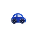 Charme de chaussure voiture bleue en PVC souple pour décoration personnalisée - Voiture / Bleu Saphir