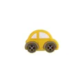 Accessoire de dentition en silicone jaune en forme de voiture pour attaches-tétines DIY - Voiture / Jaune