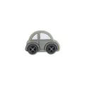 Perle de dentition en silicone en forme de voiture vert sauge pour attache-tétine - Voiture / Gris