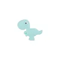 Perle de dentition dinosaure en silicone vert menthe pour attache-tétine DIY - Petit Dinosaure / Vert
