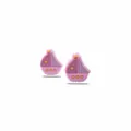 Pink cartoon sailboat shoe charms set with colorful stars for DIY footwear decoration - Pink