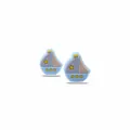 Blue silicone sailboat teething beads with yellow star for DIY pacifier clips - Light Blue