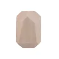 Faceted 18mm natural wood bead with geometric water drop shape for DIY teething toys - Teardrop Bead